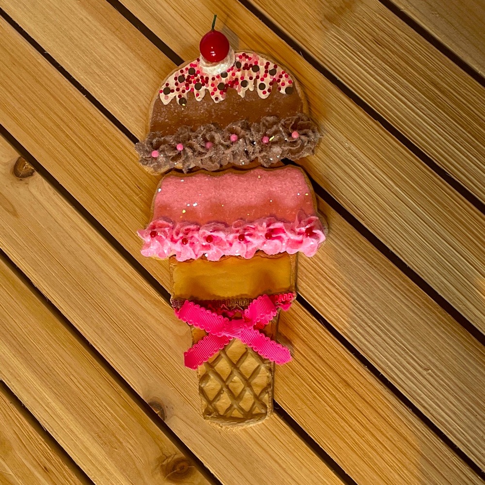 Fake Huge Ice Cream Cone Cookie